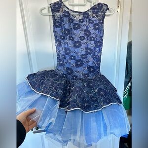 Blue Lace Ballet Costume